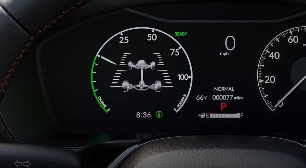 Digital dash in a 2026 Honda CR-V Hybrid.