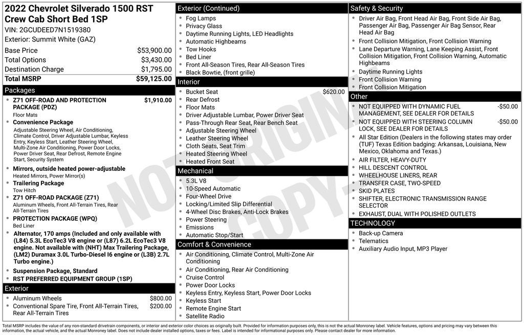 2022 Chevrolet Silverado 1500 RST