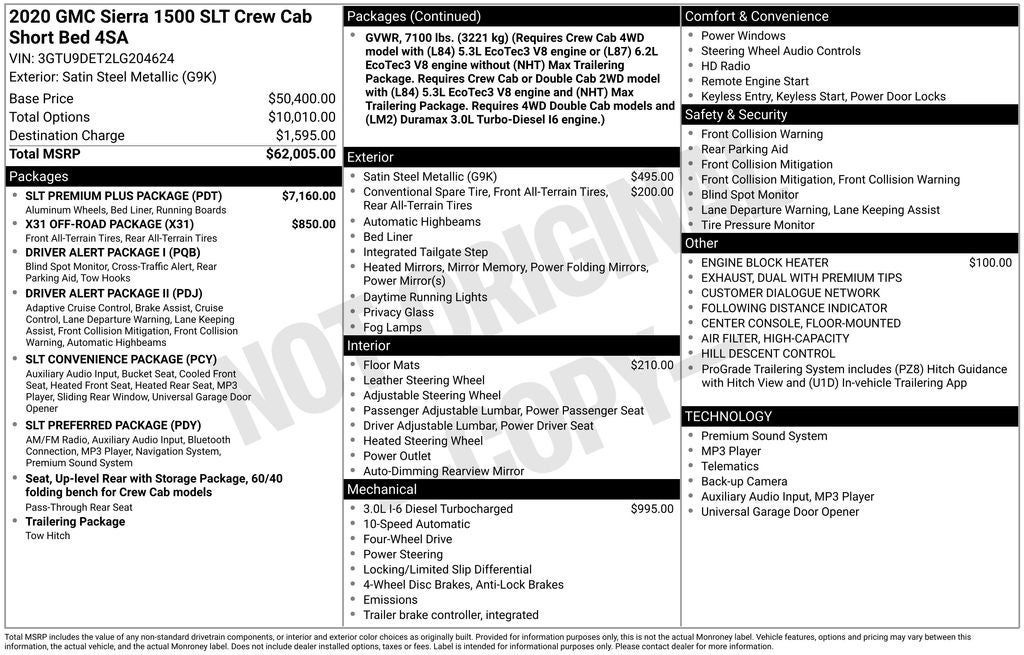 2020 GMC Sierra 1500 SLT