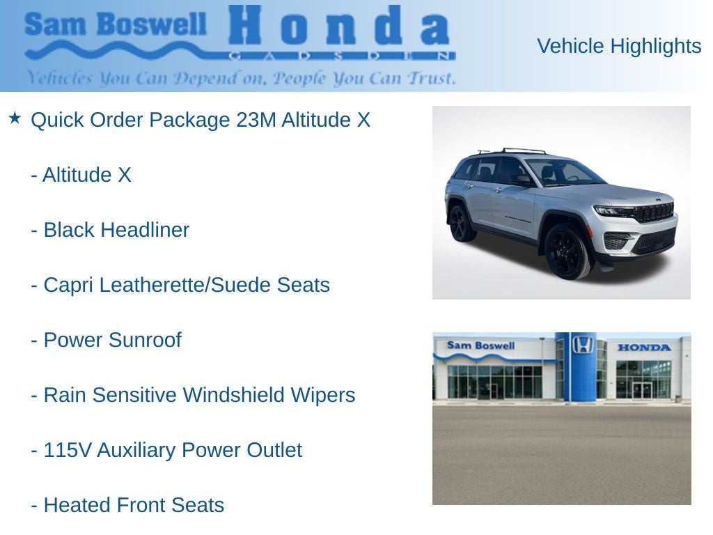 2024 Jeep Grand Cherokee Altitude X