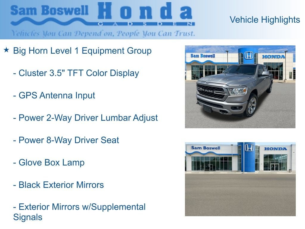2022 RAM 1500 Big Horn/Lone Star
