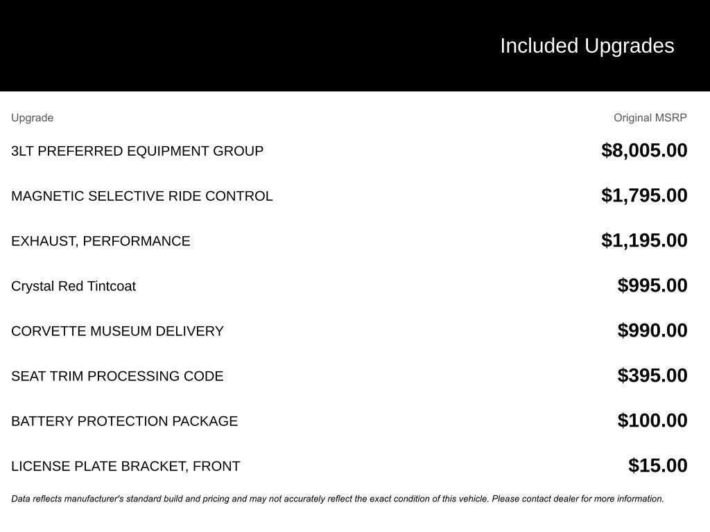 2014 Chevrolet Corvette Stingray Z51 3LT