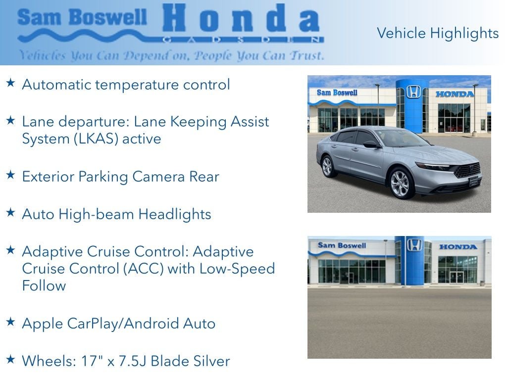 2025 Honda Accord LX