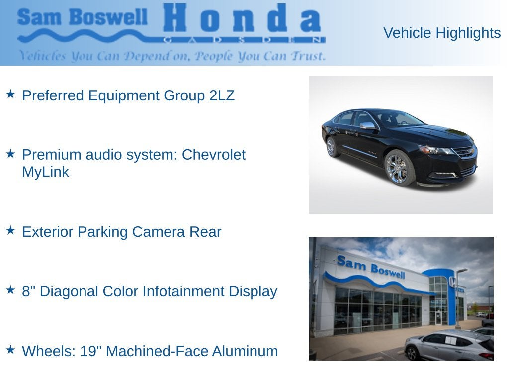 2016 Chevrolet Impala LTZ 2LZ
