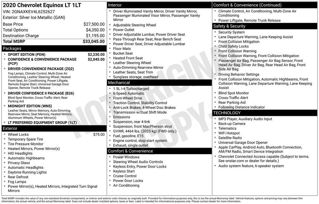 2020 Chevrolet Equinox LT
