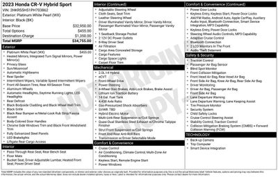 2023 Honda CR-V Hybrid Sport