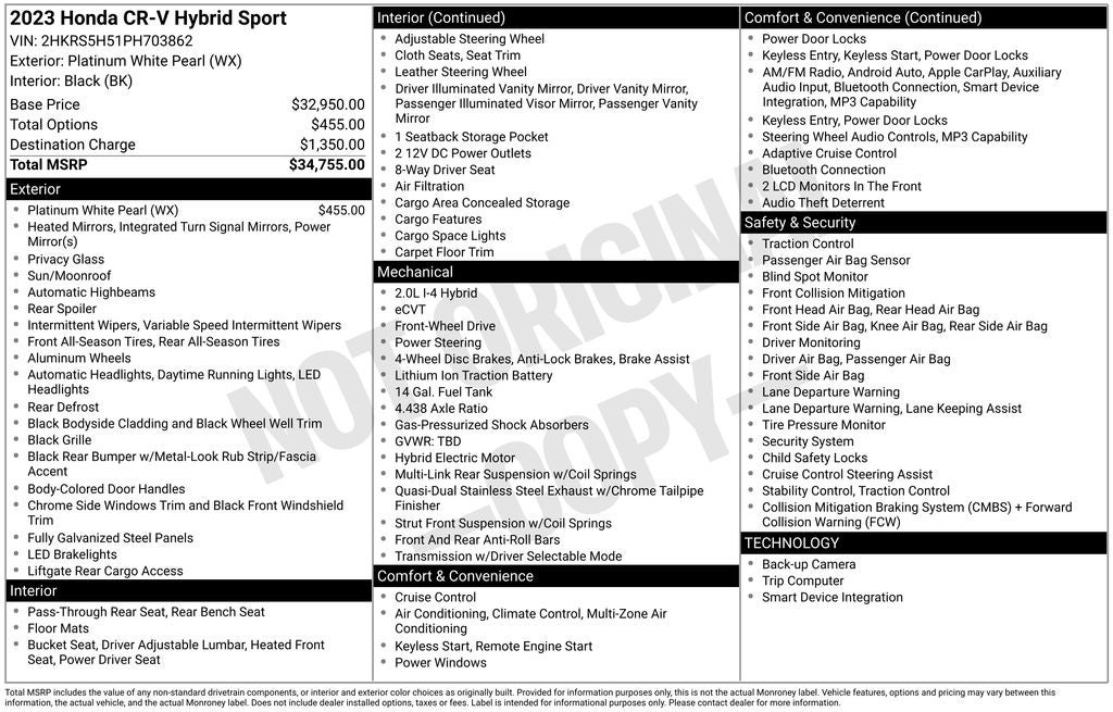2023 Honda CR-V Hybrid Sport