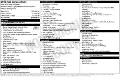 2020 Jeep Compass Sport