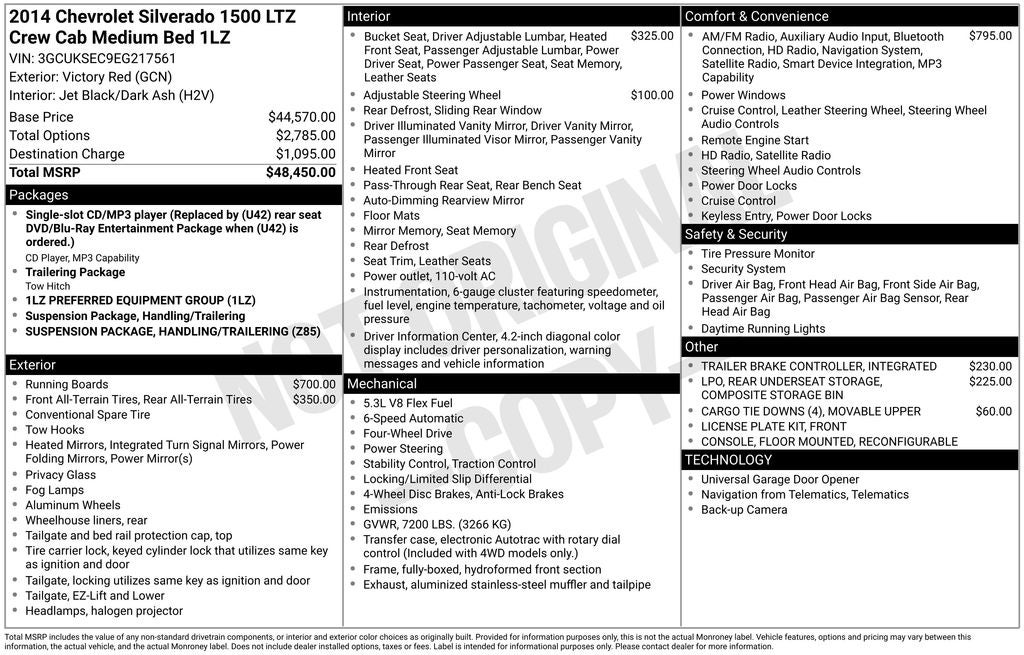 2014 Chevrolet Silverado 1500 LTZ 1LZ