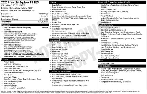 2026 Chevrolet Equinox RS