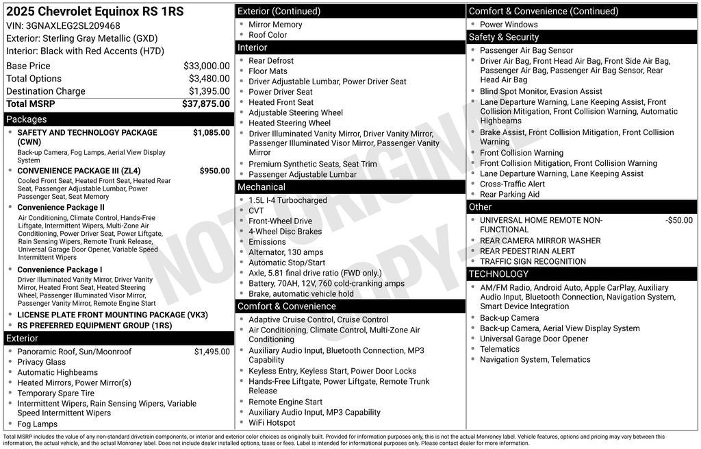 2025 Chevrolet Equinox RS