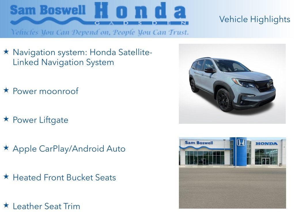 2022 Honda Pilot TrailSport