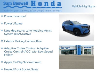 2025 Honda Pilot TrailSport
