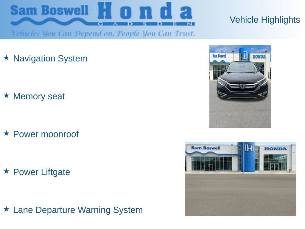 2016 Honda CR-V Touring