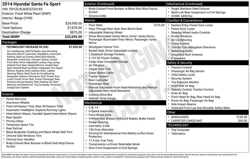 2014 Hyundai Santa Fe Sport Base