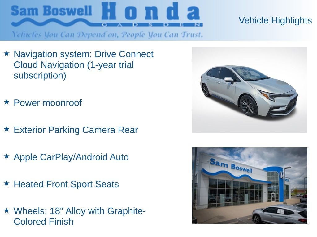 2025 Toyota Corolla XSE