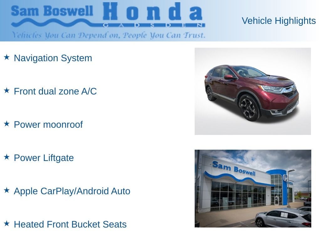 2018 Honda CR-V Touring