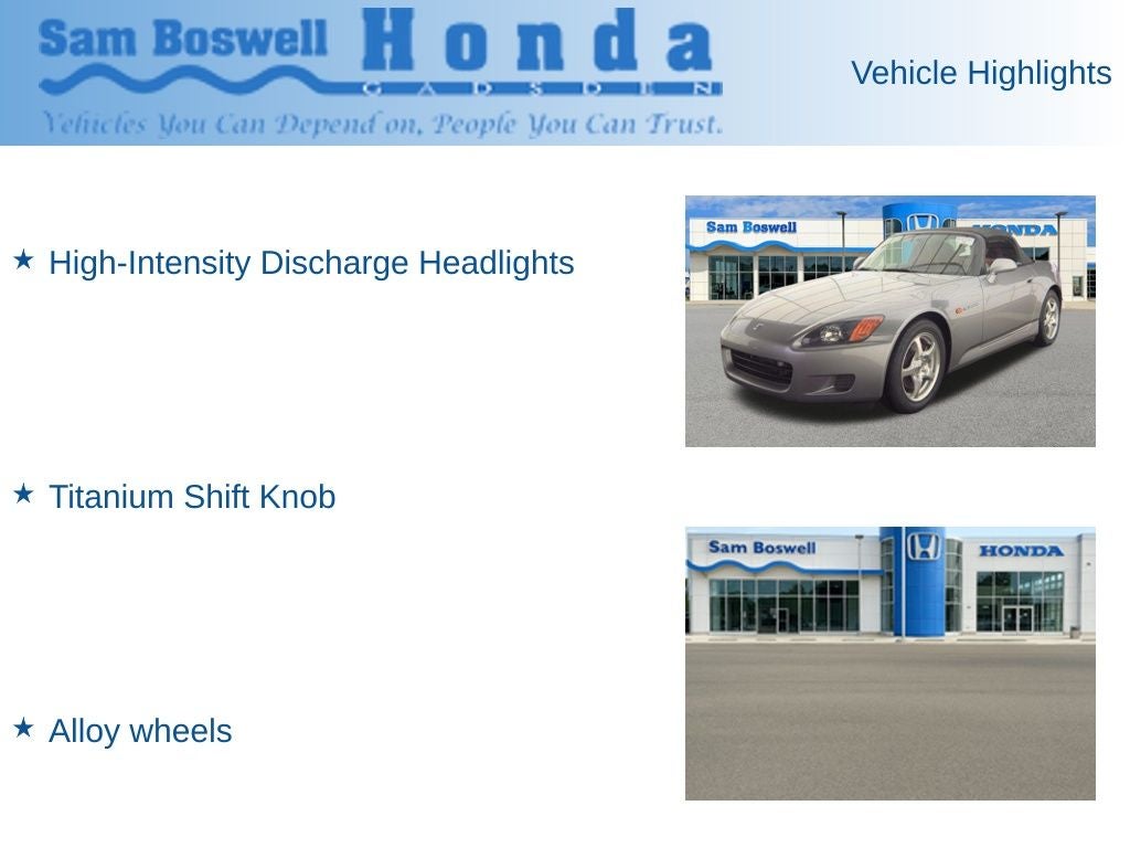 2000 Honda S2000 Base