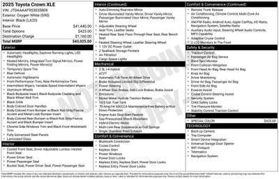 2025 Toyota Crown XLE