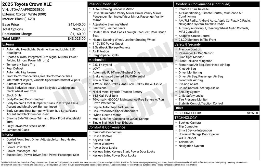 2025 Toyota Crown XLE