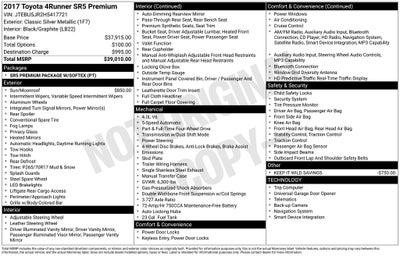 2017 Toyota 4Runner SR5 Premium