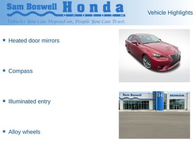 2015 Lexus IS 250 Crafted Line