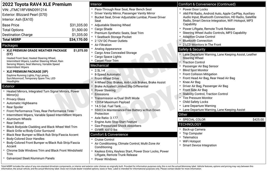 2022 Toyota RAV4 XLE Premium