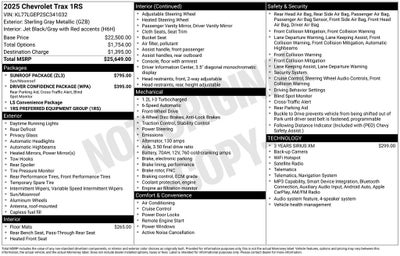 2025 Chevrolet Trax 1RS