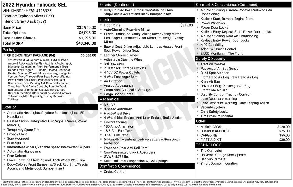 2022 Hyundai Palisade SEL
