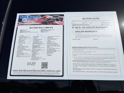 2023 GMC Sierra 1500 AT4