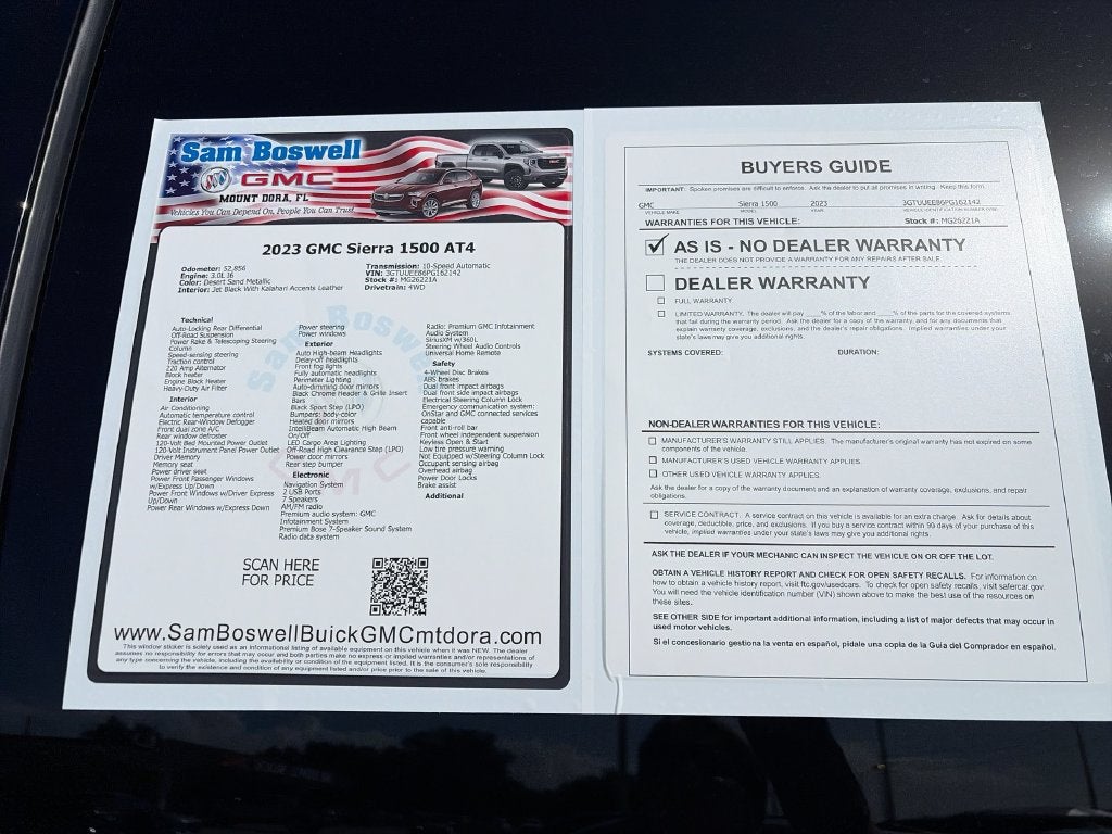 2023 GMC Sierra 1500 AT4