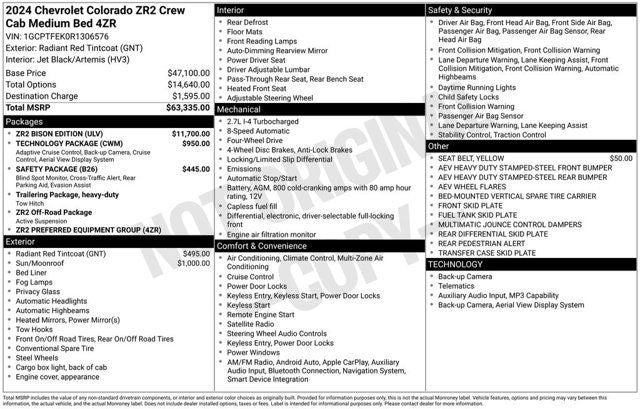 2024 Chevrolet Colorado ZR2