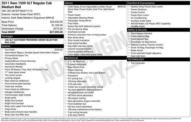 2011 RAM 1500 SLT