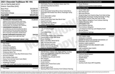 2021 Chevrolet TrailBlazer RS