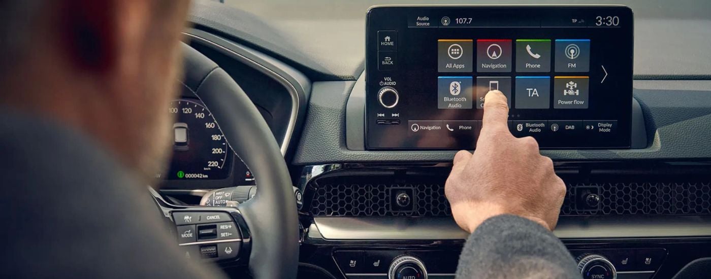 Infotainment display on a 2025 Honda CR-V Hybrid.