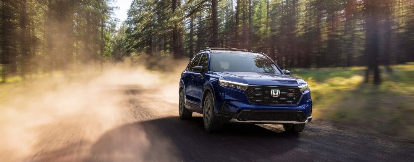 A blue 2026 Honda CR-V for sale near Attalla from the front.